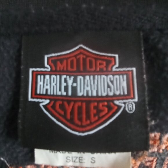 Harley-Davidson women's full zip black track jacket size small - Picture 3 of 10